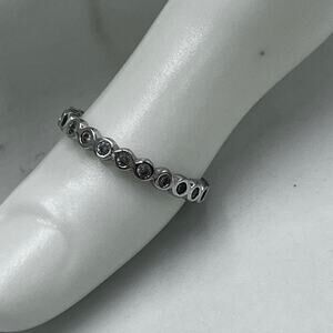Sterling Silver 925 with CZ Eternity Band Size